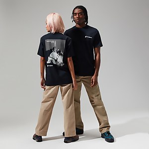 Unisex Kanchenjunga Static T-Shirts Black - XS