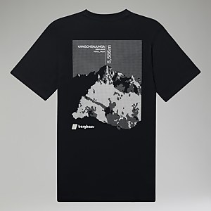 Unisex Kanchenjunga Static T-Shirts - Black