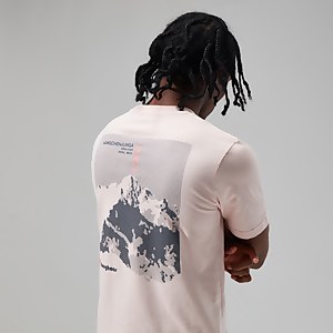 Unisex Kanchenjunga Static T Shirt - Light Pink