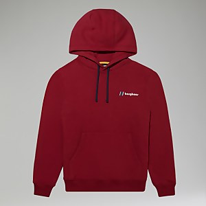 Unisex Heritage Small Logo Hoody Au Dark Red - XS