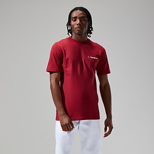 Unisex Skyline Lhotse T Shirt - Dark Red