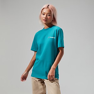 Unisex Skyline Lhotse T Shirt - Dark Turquoise