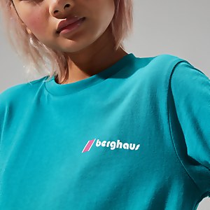 Unisex Organic Heritage Front & Back Logo Long Sleeve Tee - Turquoise