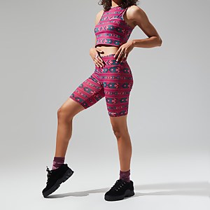 Womens Red Point Short - Dark Turquoise/Pink