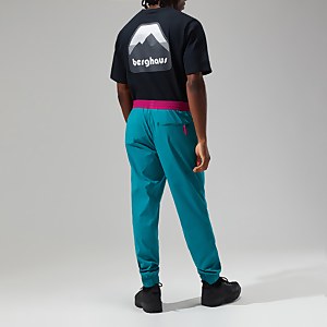 Unisex Windpant 90 - Dark Turquoise/Pink