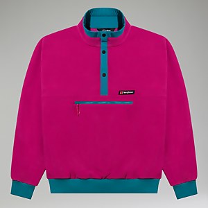 Unisex Polarplus Fleece Crew - Pink/Dark Turquoise