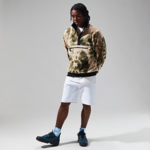 Unisex Polarplus Fleece Crew - Natural/Dark Green/Black