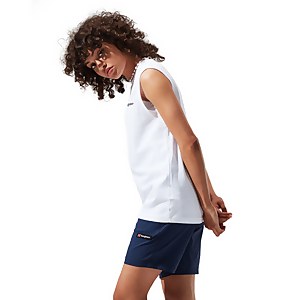 Unisex Red Point Tank Tee - White