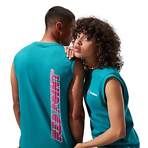 Unisex Red Point Tank Tee - Dark Turquoise