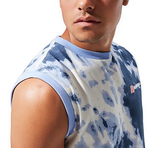 Unisex Red Point Tank Tee - Light Purple/White