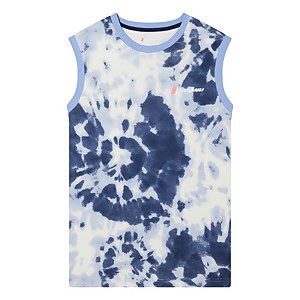 Unisex Red Point Tank Tee - Light Purple/White