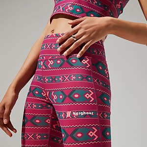 Women's Red Point Legging - Dark Turquoise/Pink