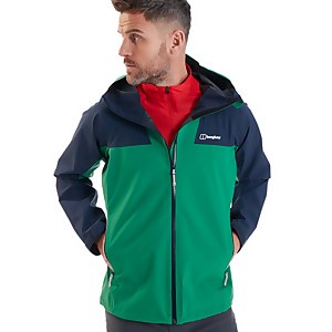 Men's Kember Vented Waterproof Jacket - Green / Blue