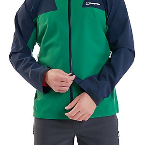 Men's Kember Vented Waterproof Jacket - Green / Blue