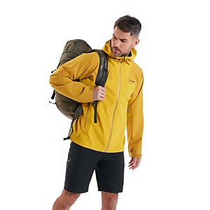 Men's Kember Vented Waterproof Jacket - Yellow / Brown