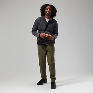 Men's Aslam Micro Half Zip Fleece - Grey/Black