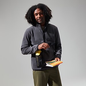 Men's Aslam Micro Half Zip Fleece - Grey/Black