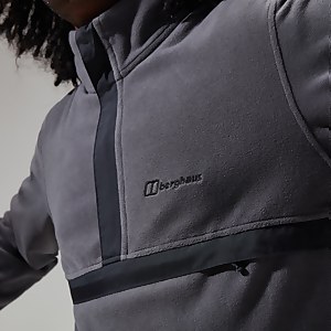 Men's Aslam Micro Half Zip Fleece - Grey/Black