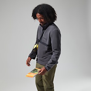 Men's Aslam Micro Half Zip Fleece - Grey/Black