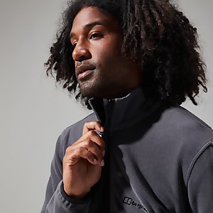 Men's Aslam Micro Half Zip Fleece - Grey/Black