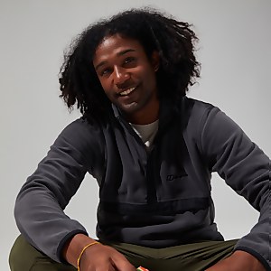 Men's Aslam Micro Half Zip Fleece - Grey/Black