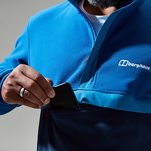 Men's Aslam Micro Half Zip Fleece - Blue/Dark Blue