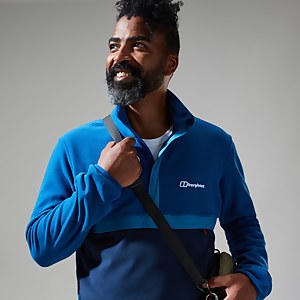 Men's Aslam Micro Half Zip Fleece - Blue/Dark Blue