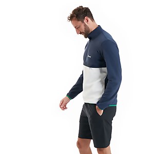 Men's Aslam Micro Half Zip Fleece - Dark Blue / White