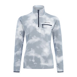 Women's Navala Fleece Half Zip - Light Grey / White
