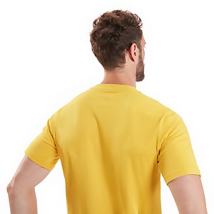 Men's Organic Classic Logo T-Shirt Yellow