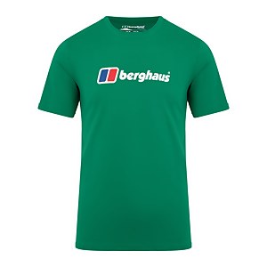 Men's Organic Big Classic Logo T Shirt Green - XS