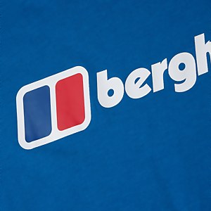Men's Organic Front & Back Logo T-Shirt Blue
