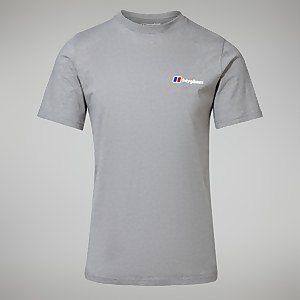 Organic Front & Back Logo T-Shirt für Herren - Dunkelgrau