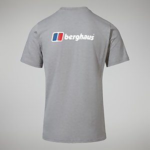 Organic Front & Back Logo T-Shirt für Herren - Dunkelgrau