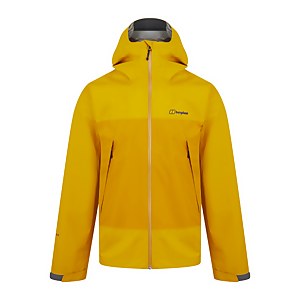 Men's Paclite Dynak Gore-Tex Waterproof Jacket - Yellow / Brown