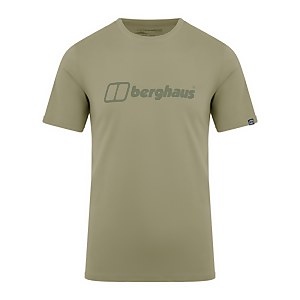 Men's Organic Big Colour Logo T Shirt Light Green - XS