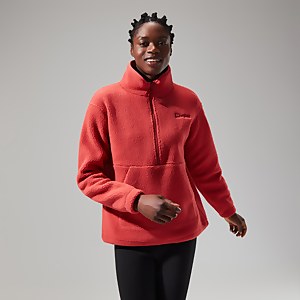 Women's Hawksker Half Zip Red - 8