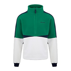 Men's Houlton Fleece Half Zip Green/Dark Blue - XS