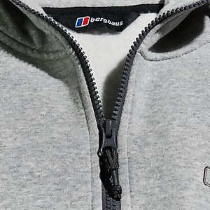 Logo Full Zip Hoodie für Herren - Dunkelgrau