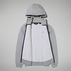 Logo Full Zip Hoodie für Herren - Dunkelgrau