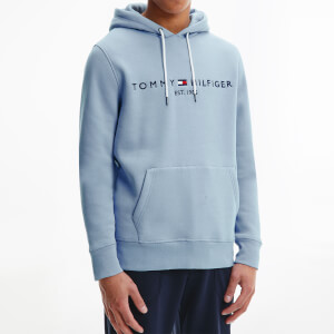 Tommy Hilfiger Men s Tommy Logo Hoodie Light Blue TheHut