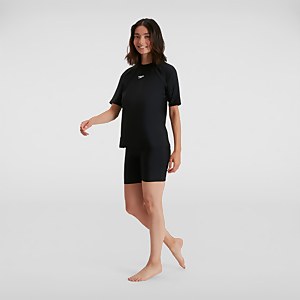 Women's Short Sleeved Sun Protection Top Black