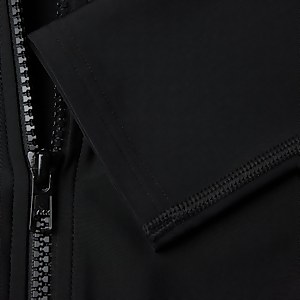 Haut de maillot Femme de protection solaire zippé à manches longues noir