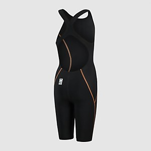 Girls' Fastskin LZR Racer X Openback Kneeskin Black/Gold