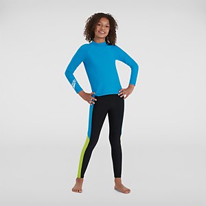 Kinder Boom Logo Rash Top in Blau/Weiß - 11-12