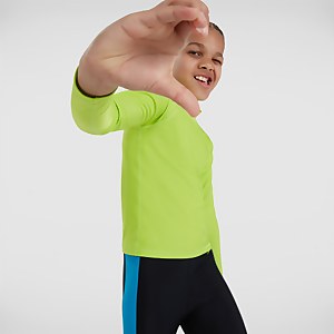 Junior Logo Rash Top Green/Navy