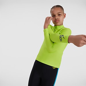 Junior Logo Rash Top Green/Navy