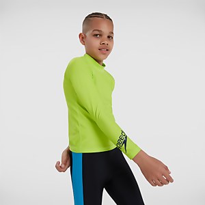 Junior Logo Rash Top Green/Navy