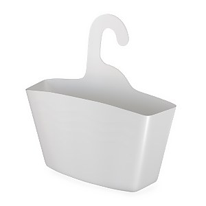 Bathroom Plastic Hanging Storage Caddy - White