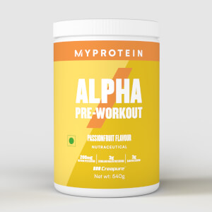 Myprotein Alpha Pre Workout Blend, Passionfruit, 30 Servings (IND)
